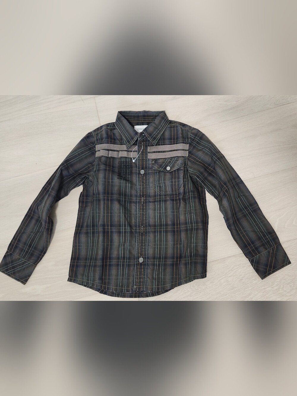 Brand New Diesel Youth 7 Button Down Shirt